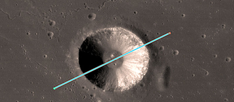 Morfometría de los cráteres de impacto